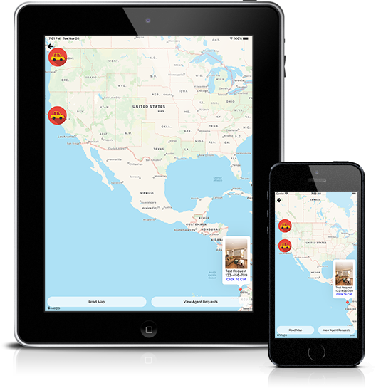 Mockup pyRealtor Mobile Application Request Submit