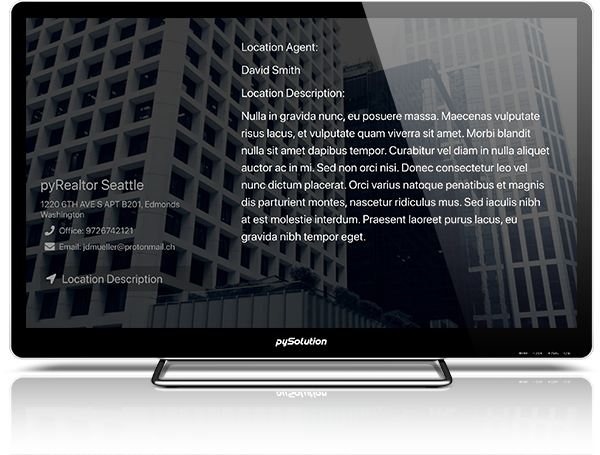 Mockup pyRealtor TV Location Details
