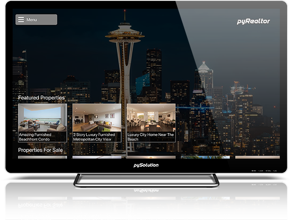 Mockup pyRealtor TV Main Screen